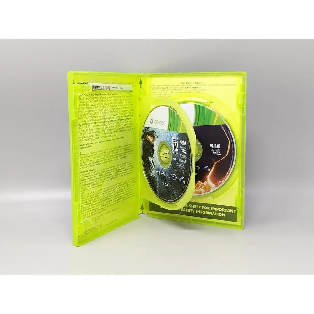 Halo 4 - (Microsoft Xbox 360) 2 Disc Set No Manual Clean & Tested